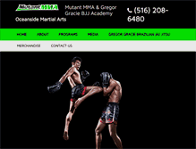 Tablet Screenshot of mutantmma.com